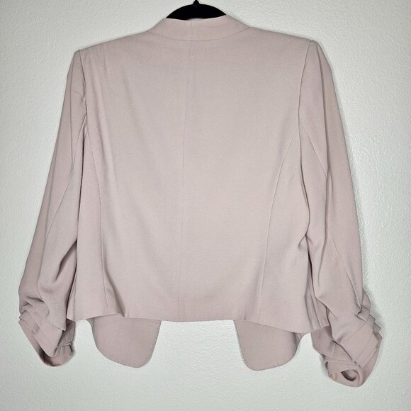 Lulus S Beige Open Blazer Jacket Cardigan Office Chic Career Professional Classy - Picture 6 of 6